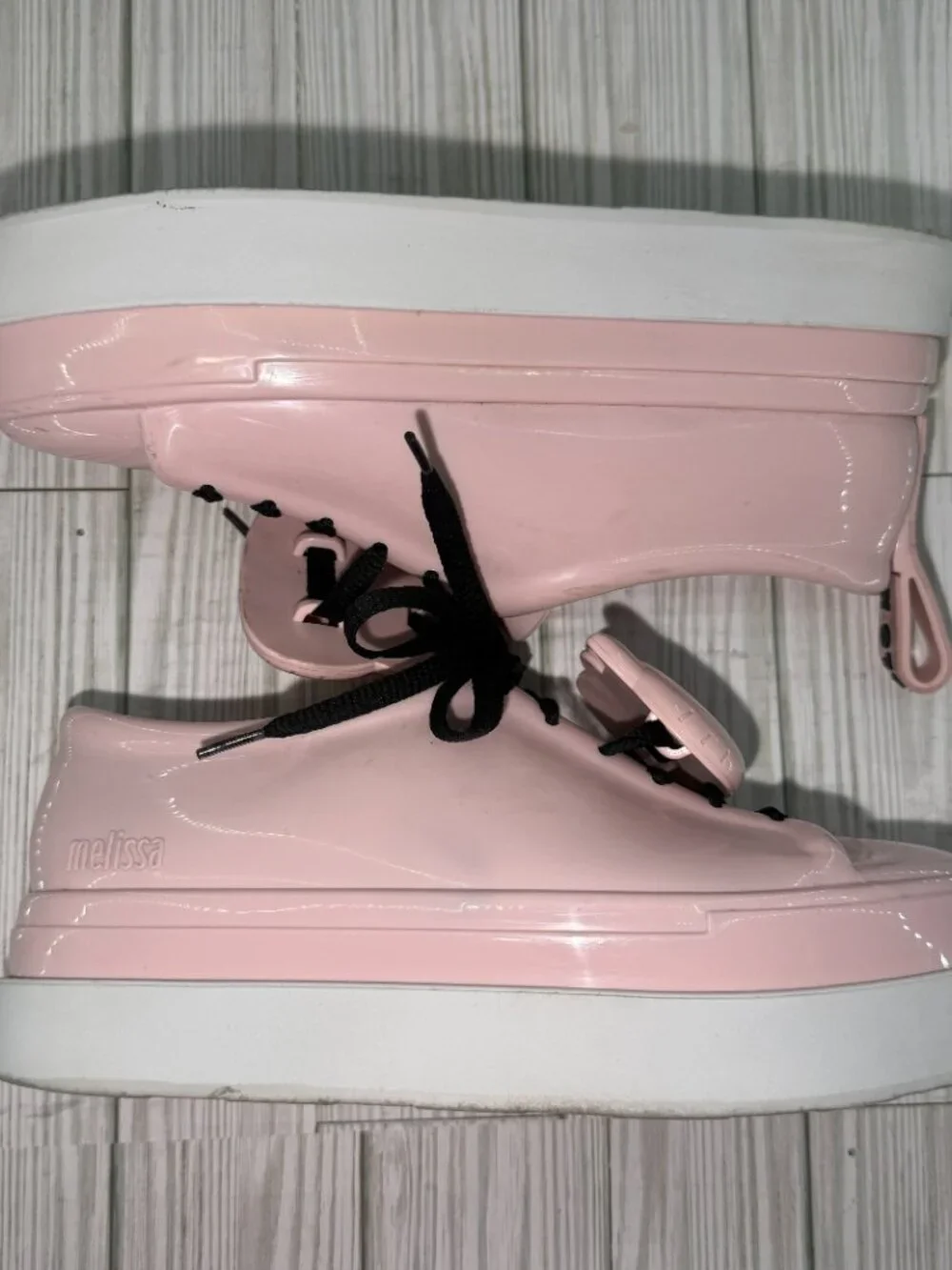 Melissa x Hello Kitty Pink Platform Jelly Shoes Women’s 7 EUR 38 Sanrio